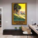 vintage poster font remeu