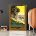 vintage poster font remeu