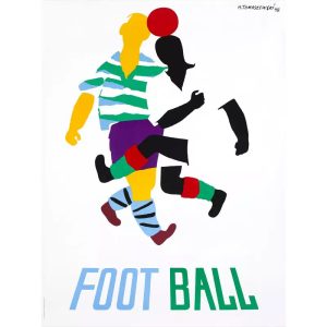vintage football poster