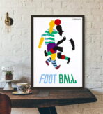 vintage football poster