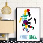 vintage football poster