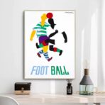 vintage football poster