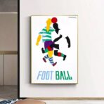 vintage football poster