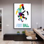vintage football poster