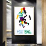 vintage football poster