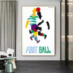 vintage football poster