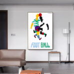 vintage football poster