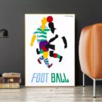 vintage football poster