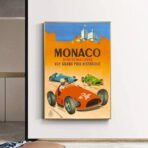vintage formula 1 poster