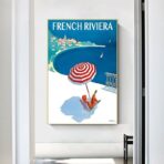 vintage french riviera poster