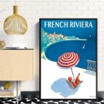 vintage french riviera poster