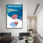 vintage french riviera poster