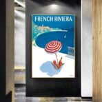 vintage french riviera poster