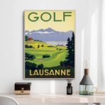vintage golf poster