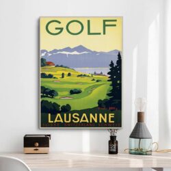 vintage golf poster