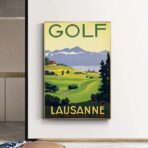 vintage golf poster