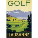 vintage golf poster