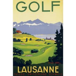 vintage golf poster