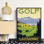vintage golf poster