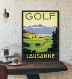 vintage golf poster