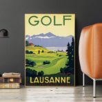 vintage golf poster