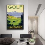 vintage golf poster