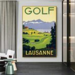 vintage golf poster