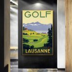vintage golf poster