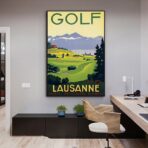 vintage golf poster