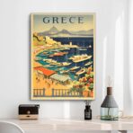 vintage greece poster