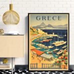 vintage greece poster