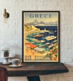 vintage greece poster