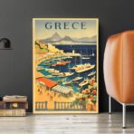 vintage greece poster