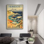 vintage greece poster