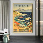 vintage greece poster