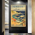 vintage greece poster