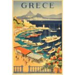 vintage greece poster