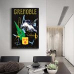 vintage poster grenoble