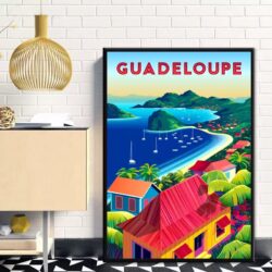 vintage poster guadeloupe