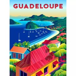 vintage poster guadeloupe