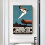 vintage gymnastics poster