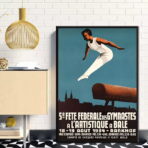 vintage gymnastics poster