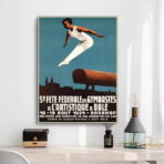 vintage gymnastics poster