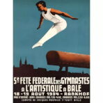 vintage gymnastics poster