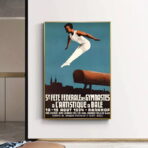 vintage gymnastics poster