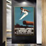 vintage gymnastics poster