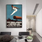 vintage gymnastics poster