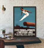 vintage gymnastics poster