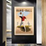 vintage handball poster