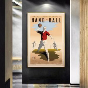 vintage handball poster
